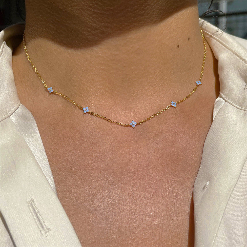 Golden Moonstone Choker Necklace