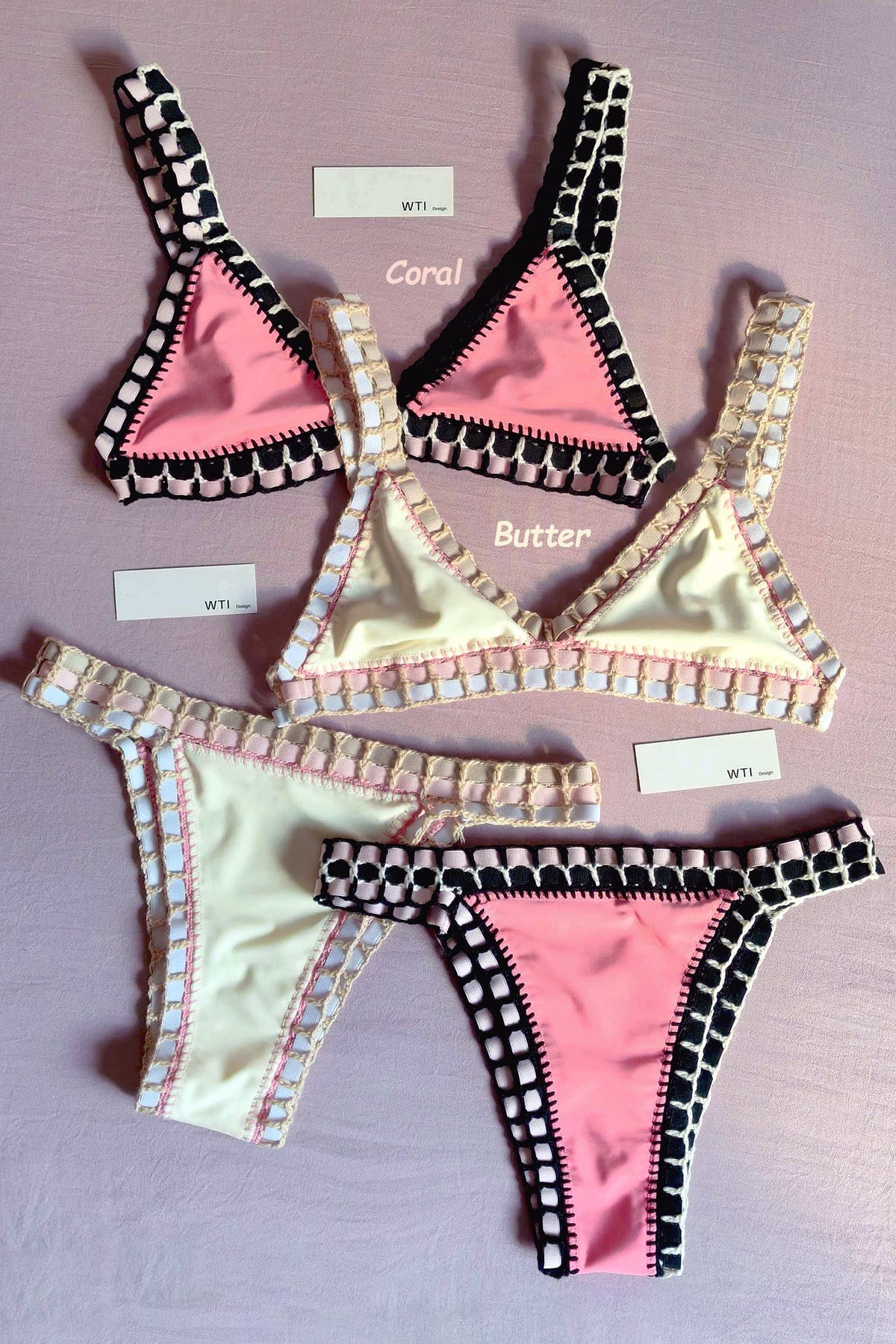Reversible Neo Crochet Bikini Set