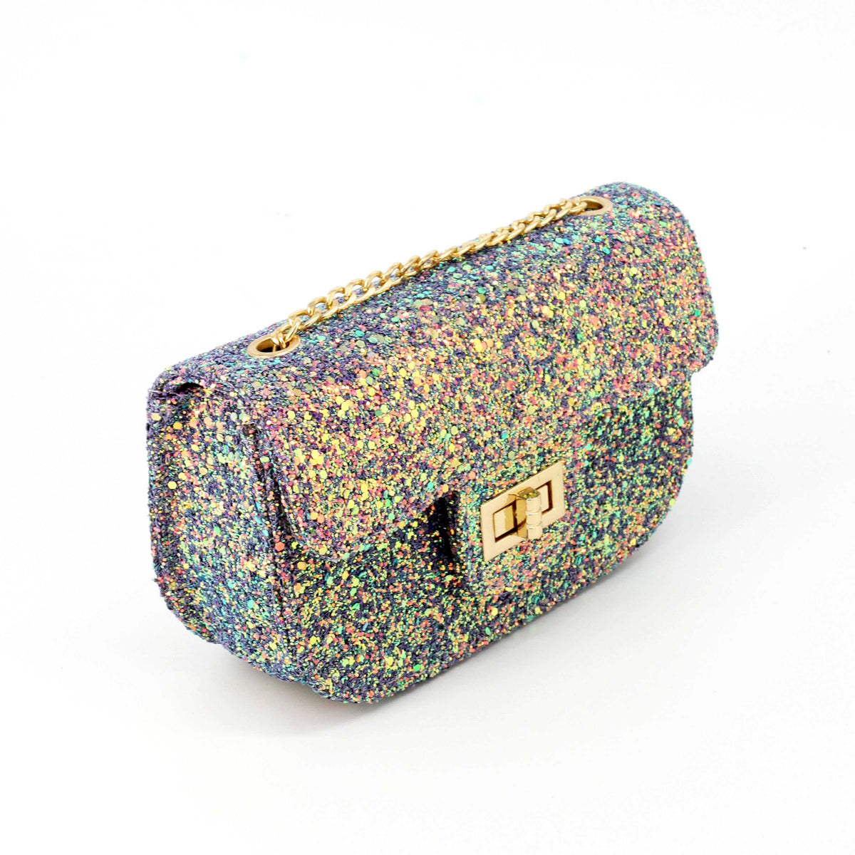 Reversible Sequined Chain Bag - worthtryit.com