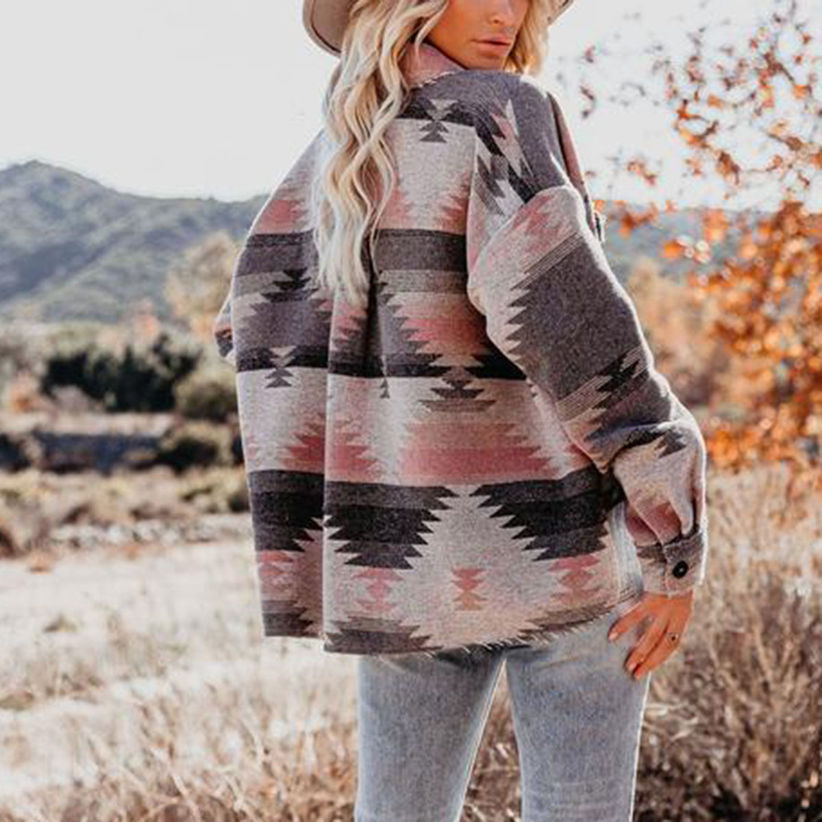 Vintage aztec jacket sales