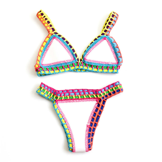 Reversible Handmade Neo Crochet Bikini Suit - worthtryit.com