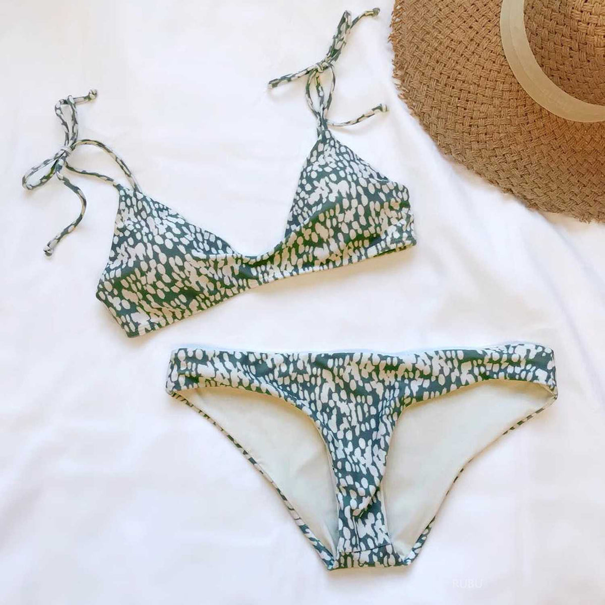 Cute Spots Triangle Bikini Set - worthtryit.com