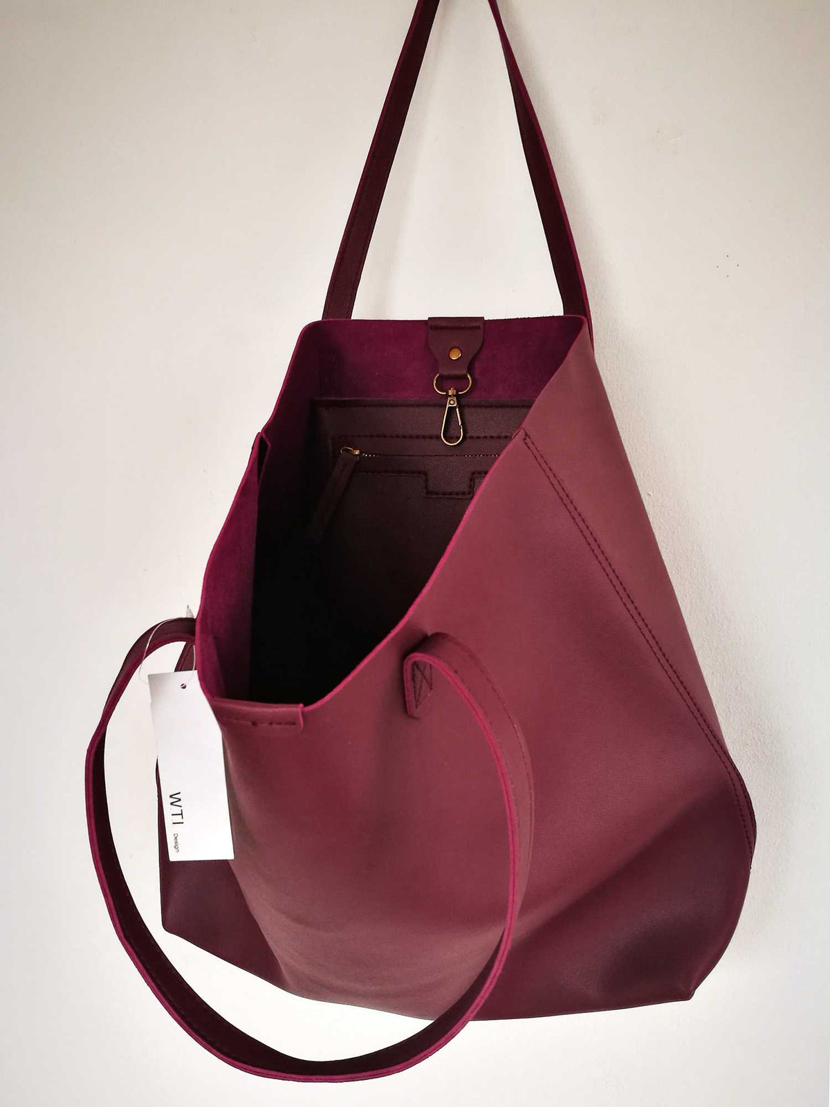 Oversized Tote Bag - Burnt Orange - worthtryit.com