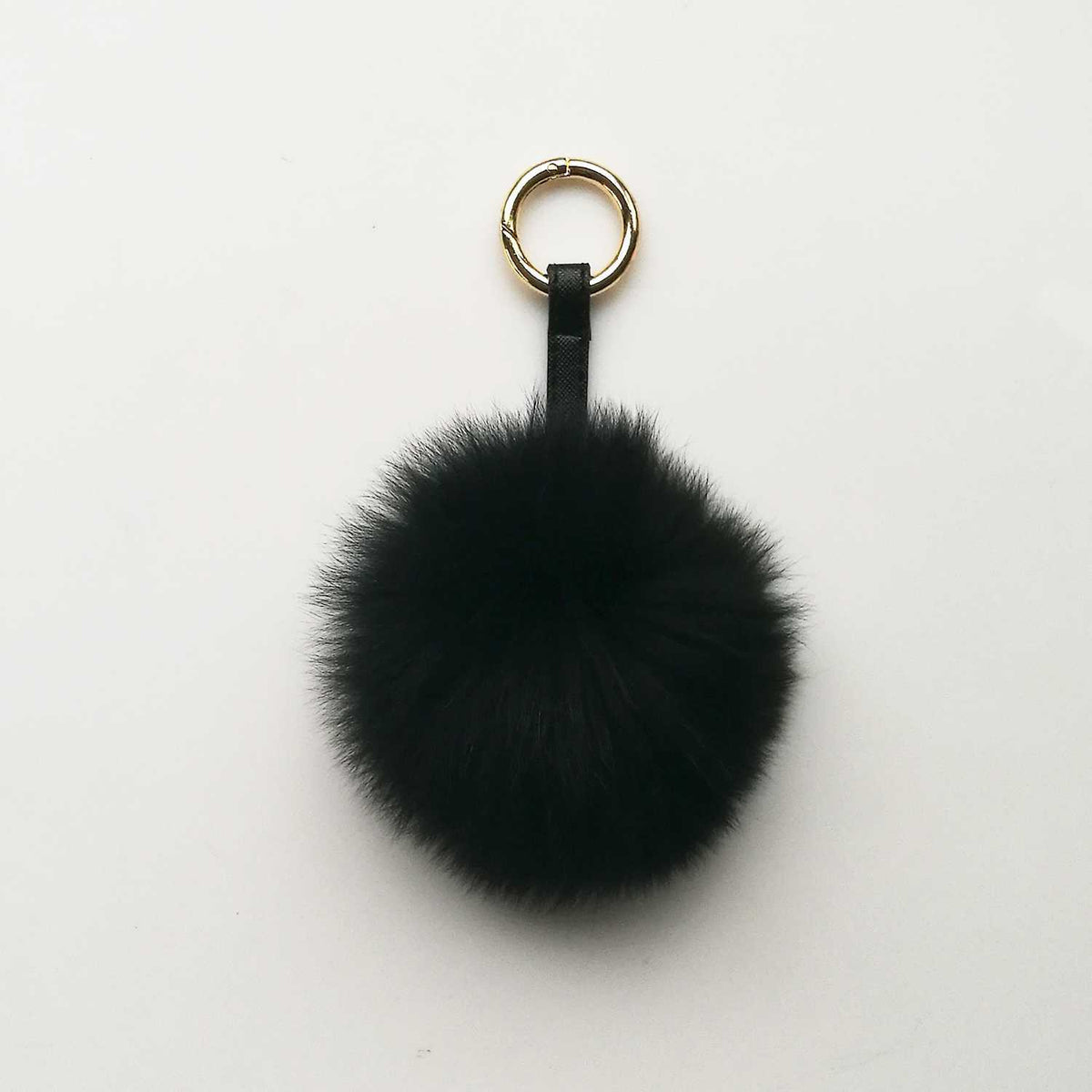 Real Fox Fur Ball For Bag Decor - Round 3.9"-5.1" (D) - worthtryit.com