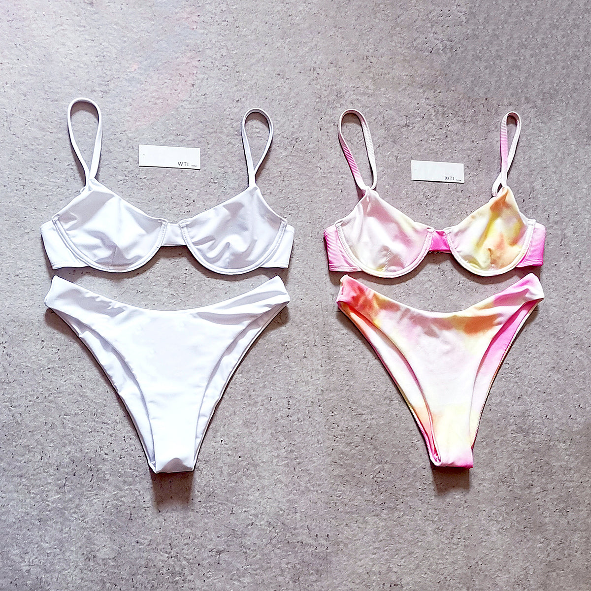 Classic Ribbed Underwire Bikini Swimsuit HC20