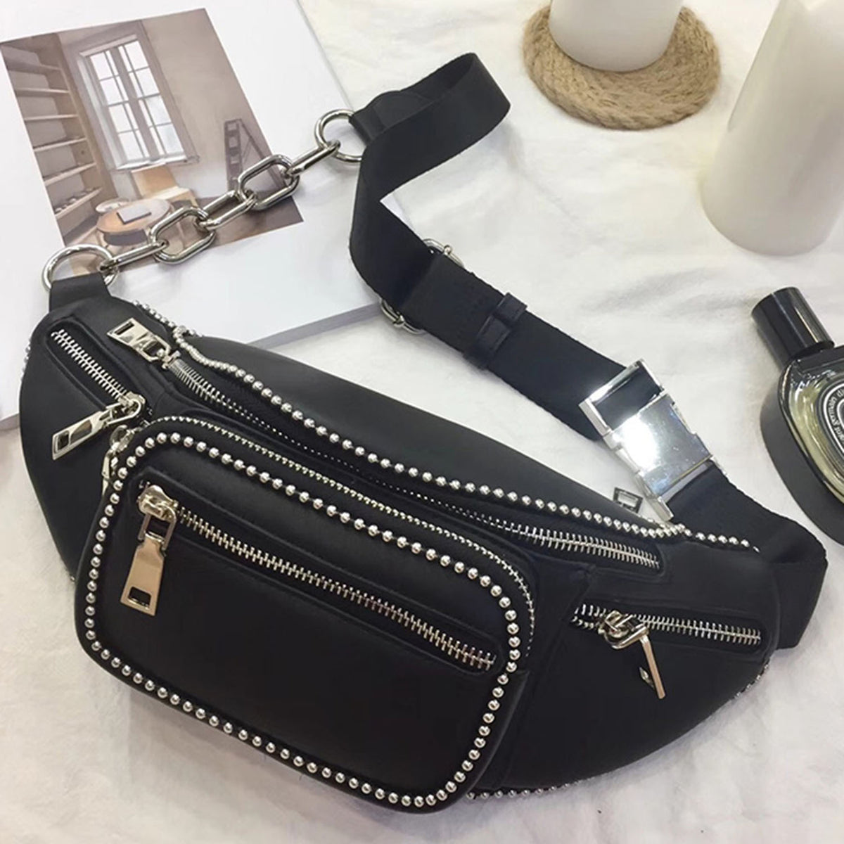 Faux Leather Fanny Pack - worthtryit.com