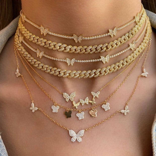 Golden Butterfly Corker & Necklace