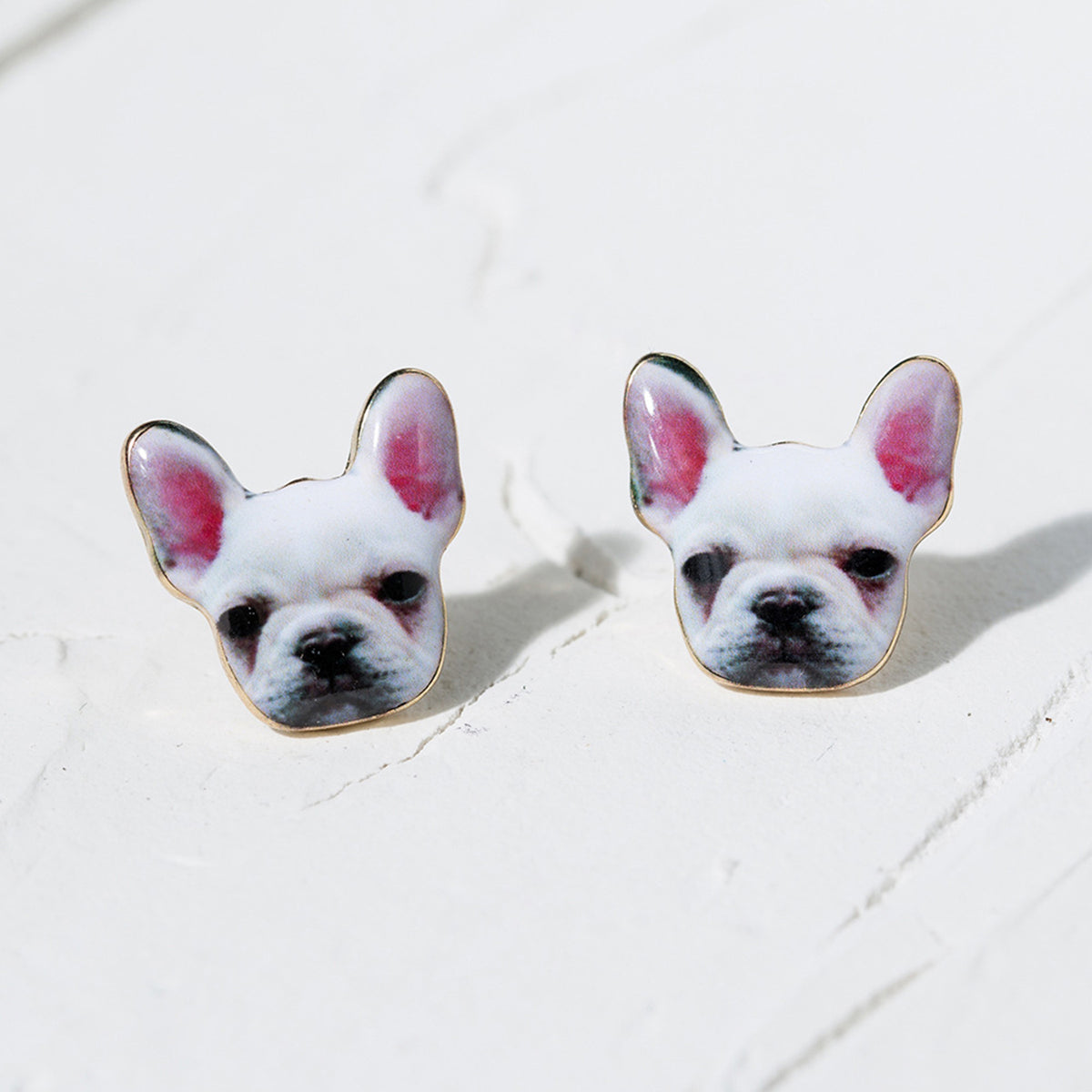 Cute Puppy Earrings Ear Studs - worthtryit.com