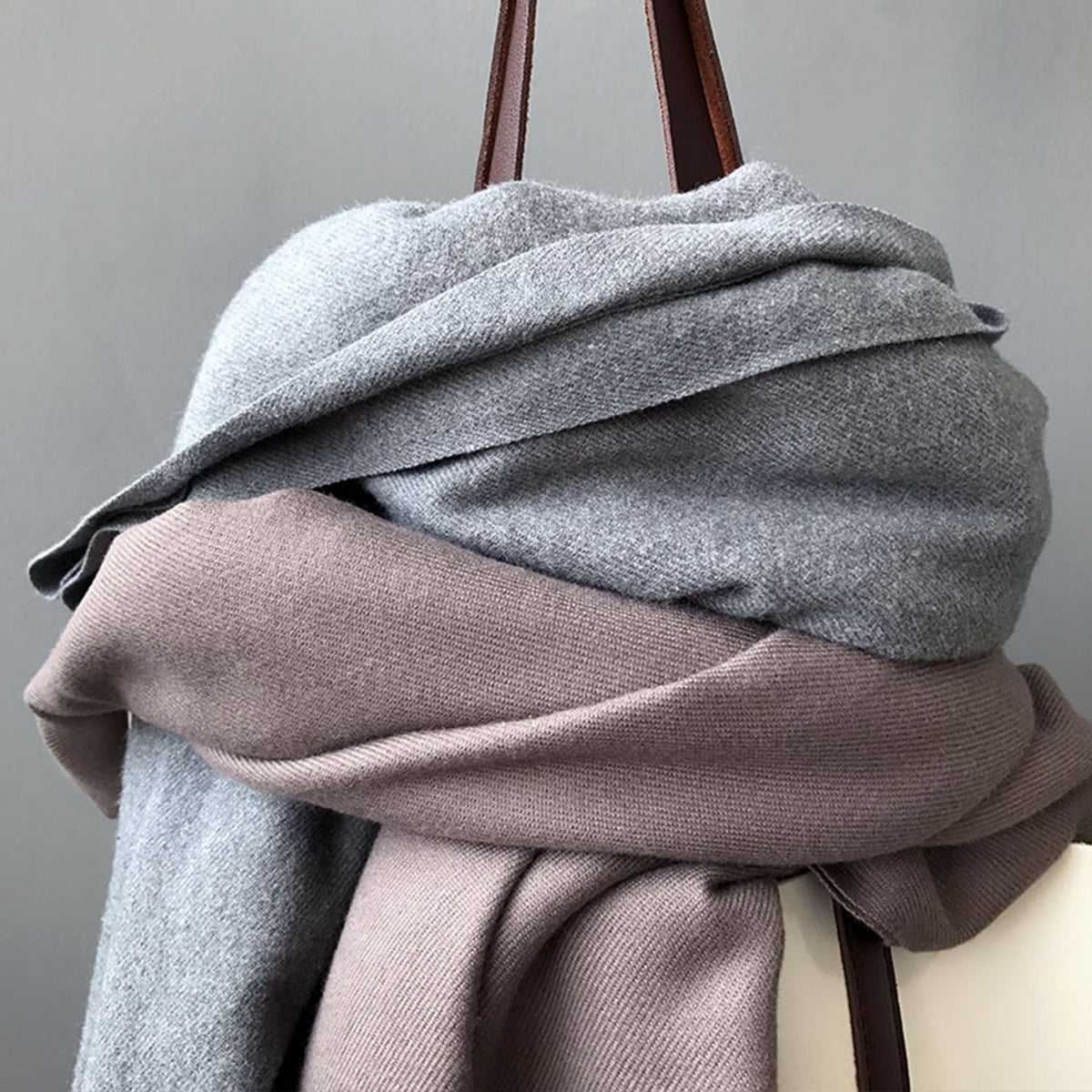 Solid Color Tassel Scarf - worthtryit.com