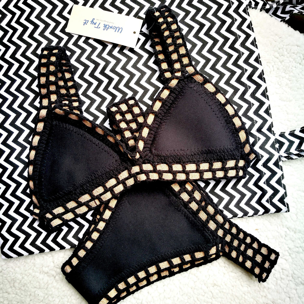 Reversible Handmade Neo Crochet Bikini Suit - worthtryit.com