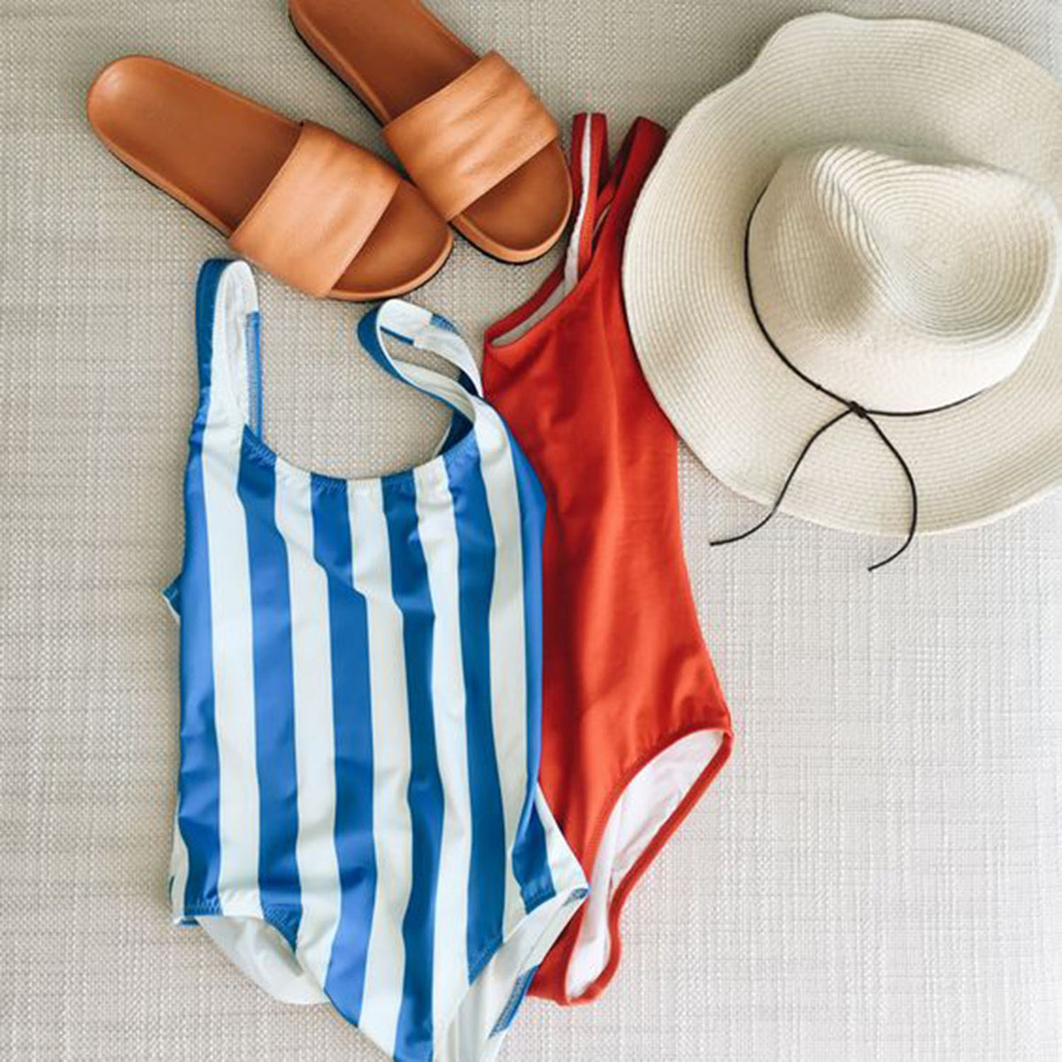 Colorful Stripe One Piece Swimsuit - worthtryit.com