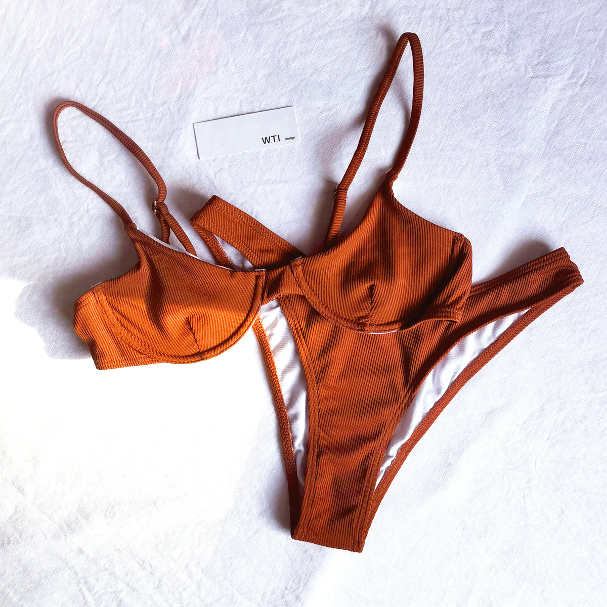 Classic Ribbed Underwire Bikini Swimsuit HC20 – W.T.I. Design