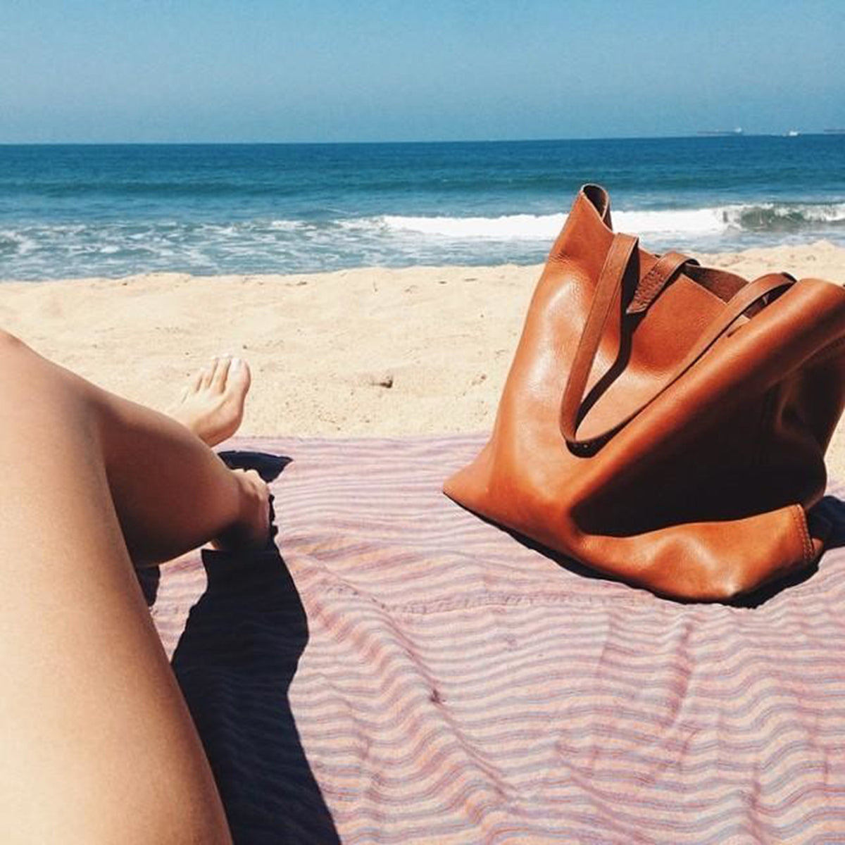 Oversized Tote Bag - Burnt Orange - worthtryit.com