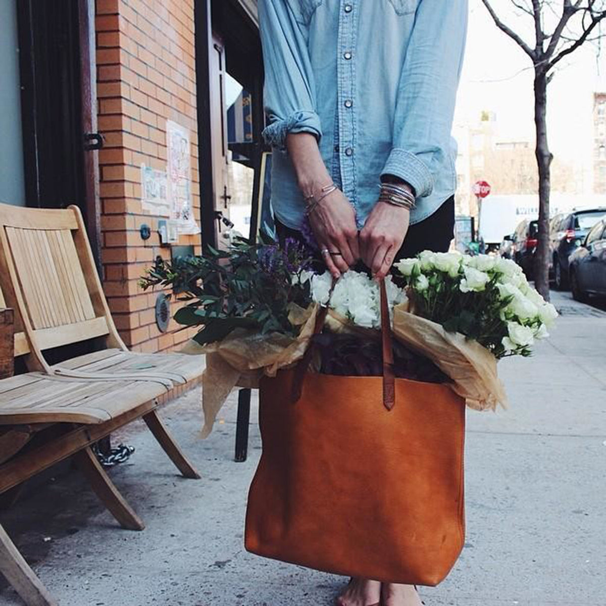 Oversized Tote Bag - Burnt Orange - worthtryit.com