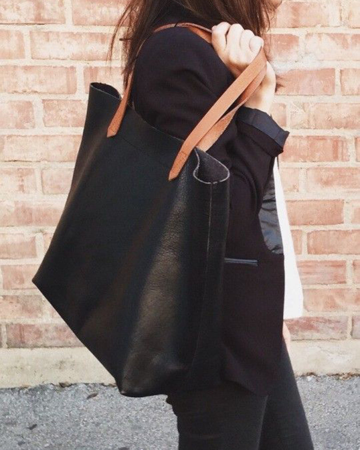 Oversized Tote Bag - Burnt Orange - worthtryit.com