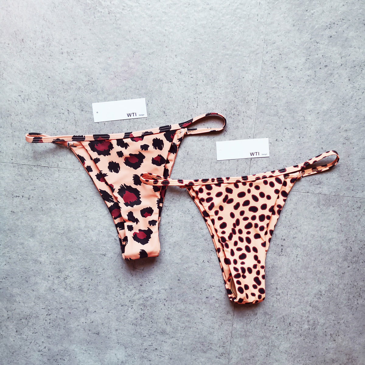 Leopard Print Triangle Bikini Set - worthtryit.com