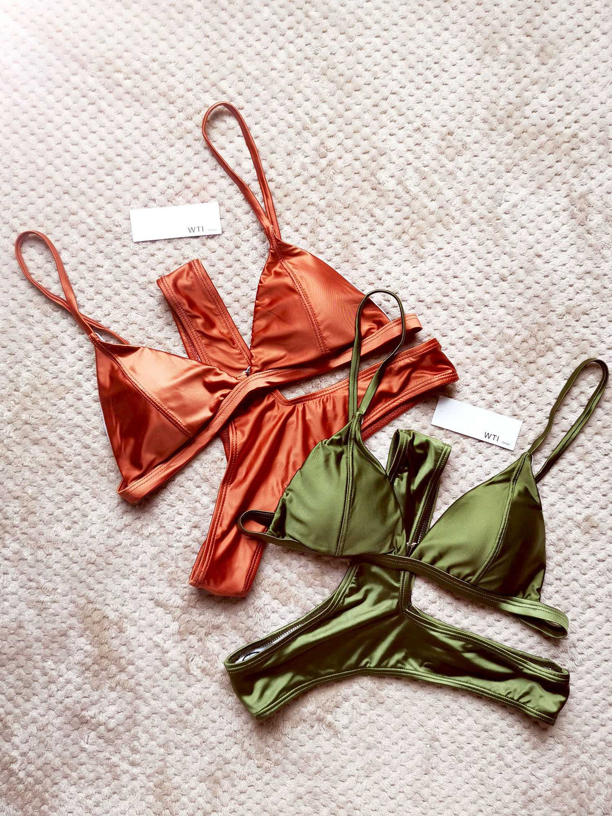 Classic Triangle High Cut Bikini Set - worthtryit.com