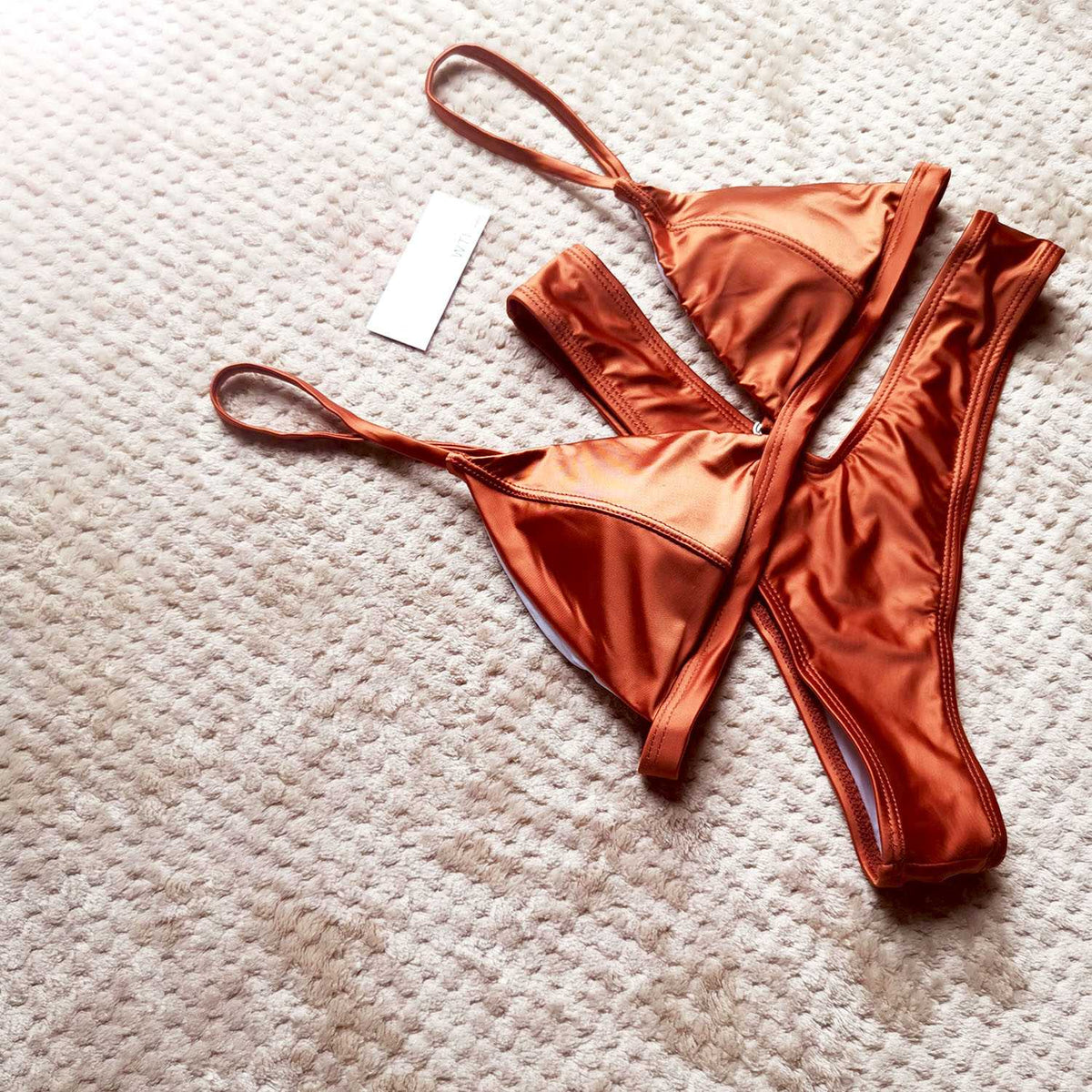 Classic Triangle High Cut Bikini Set - worthtryit.com