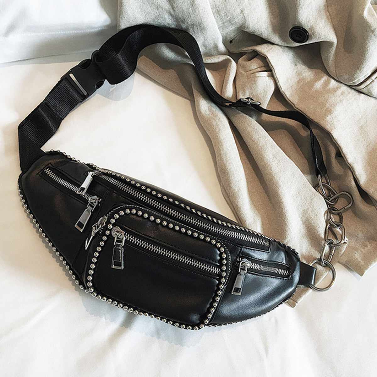 Faux Leather Fanny Pack - worthtryit.com