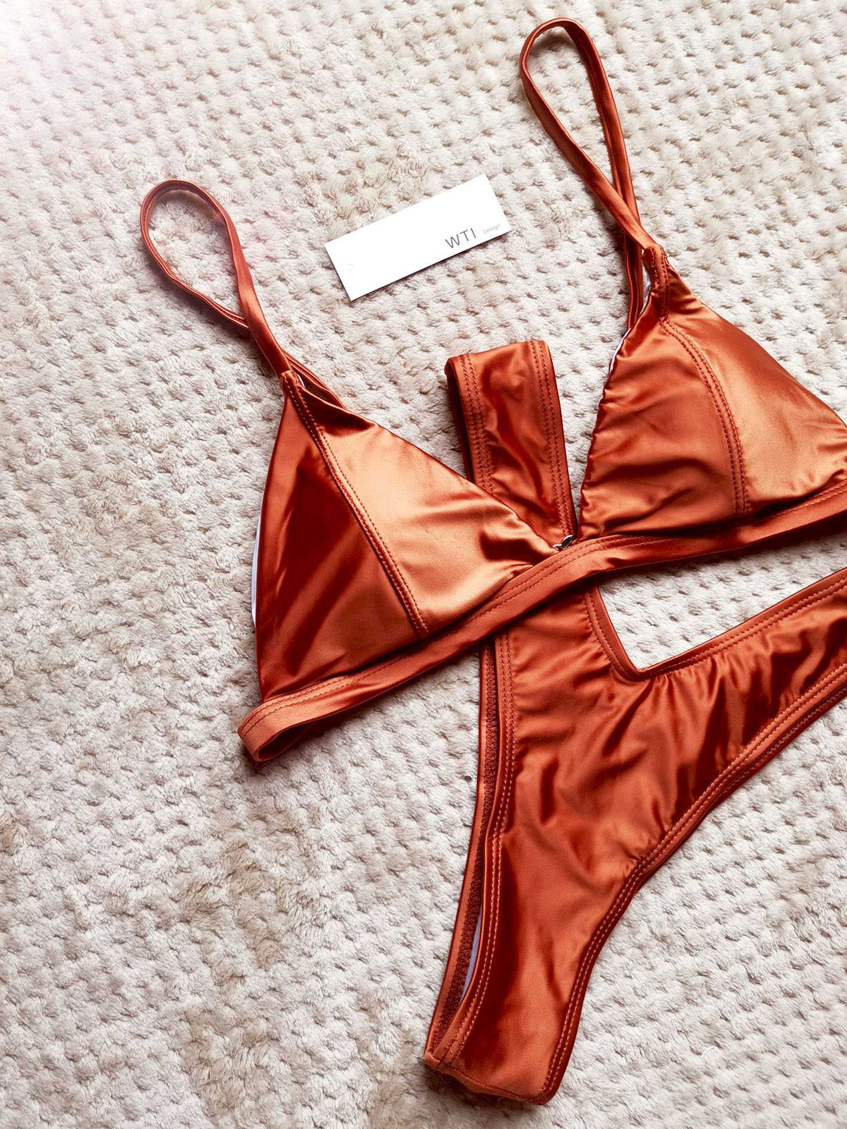 Classic Triangle High Cut Bikini Set - worthtryit.com