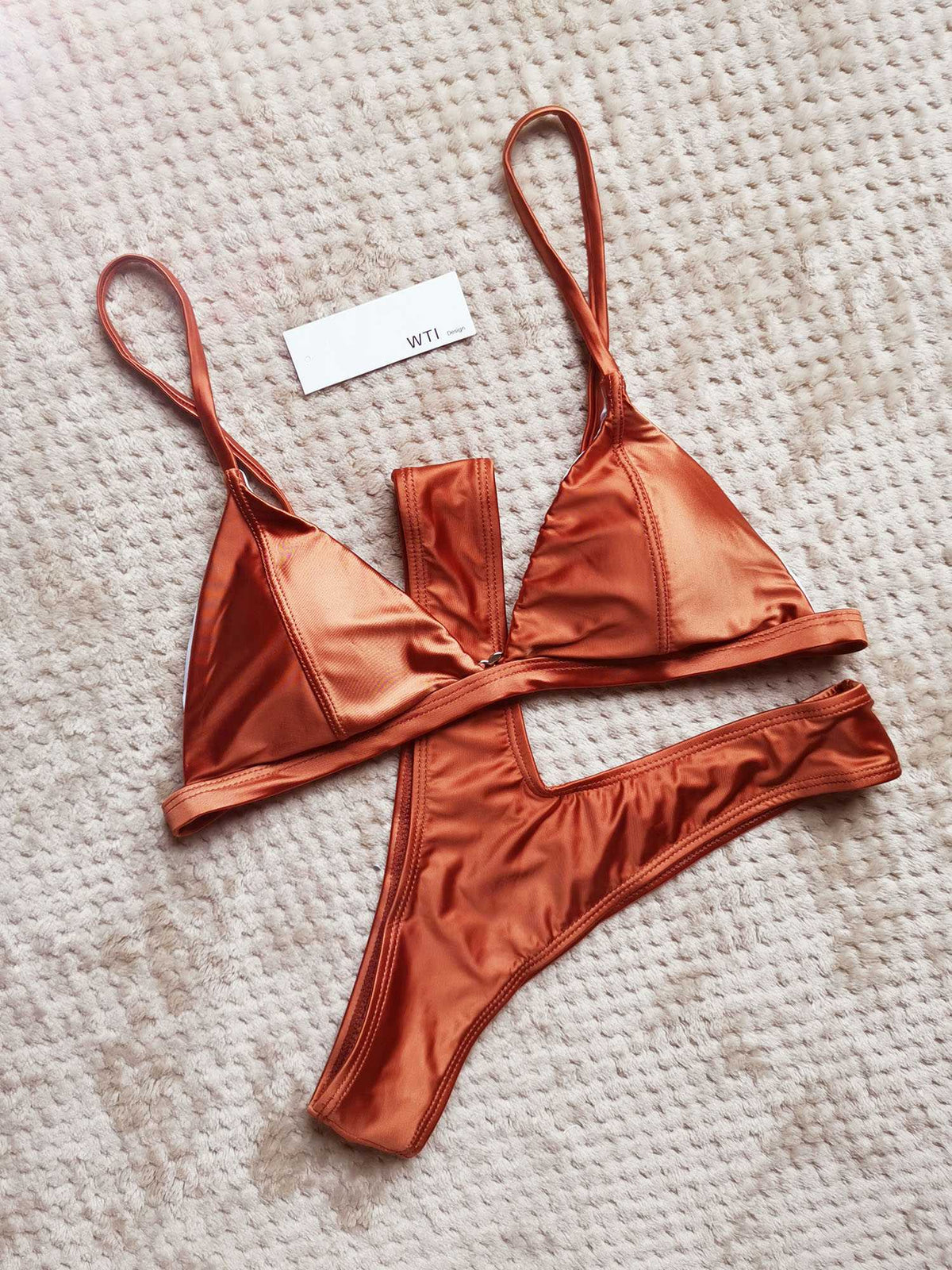 Classic Triangle High Cut Bikini Set - worthtryit.com