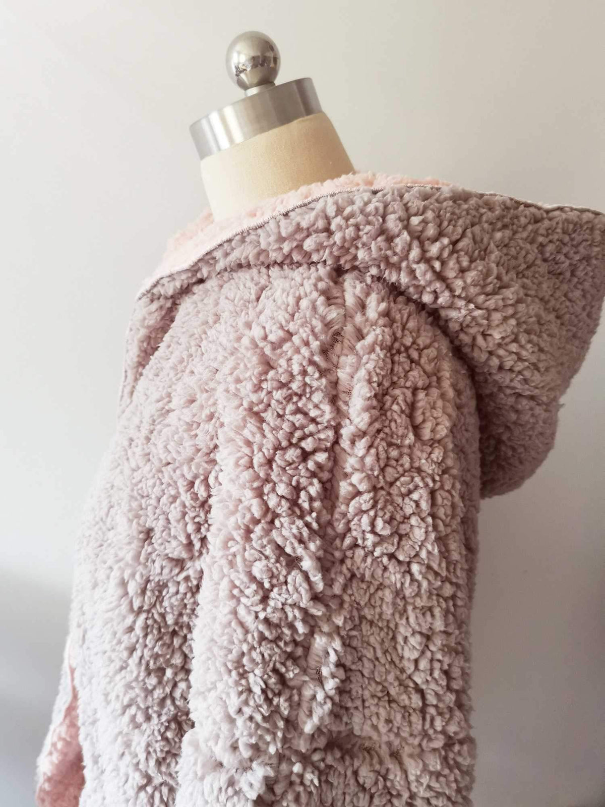 Reversible Faux fur Hoodie Coat Fuzzy Jacket - worthtryit.com