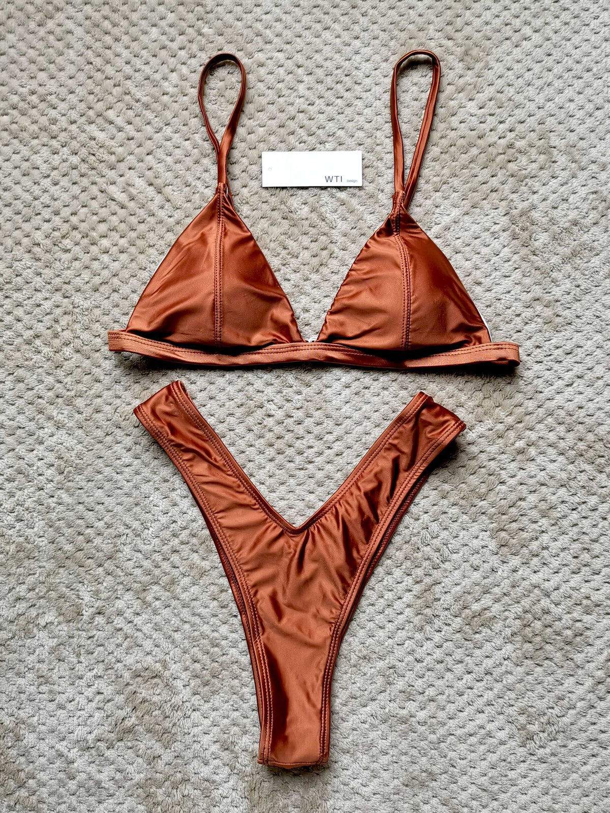 Classic Triangle High Cut Bikini Set - worthtryit.com