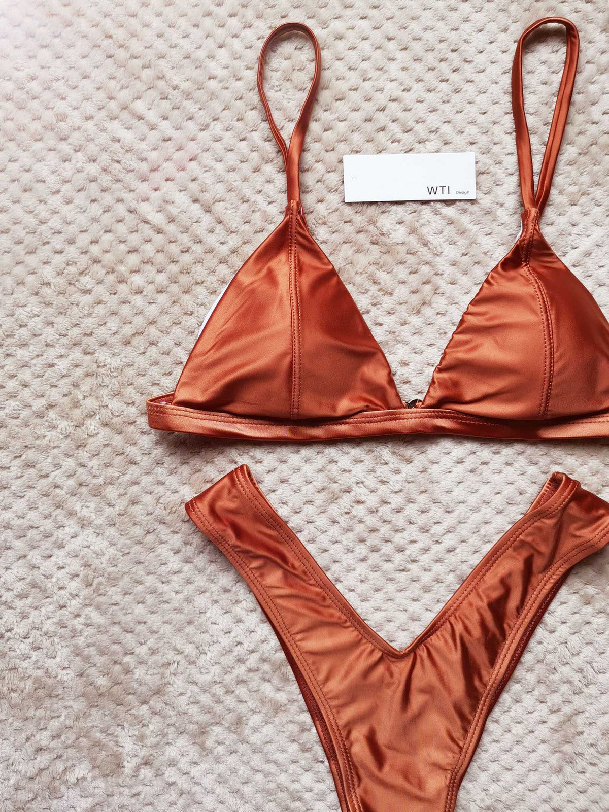 Classic Triangle High Cut Bikini Set - worthtryit.com