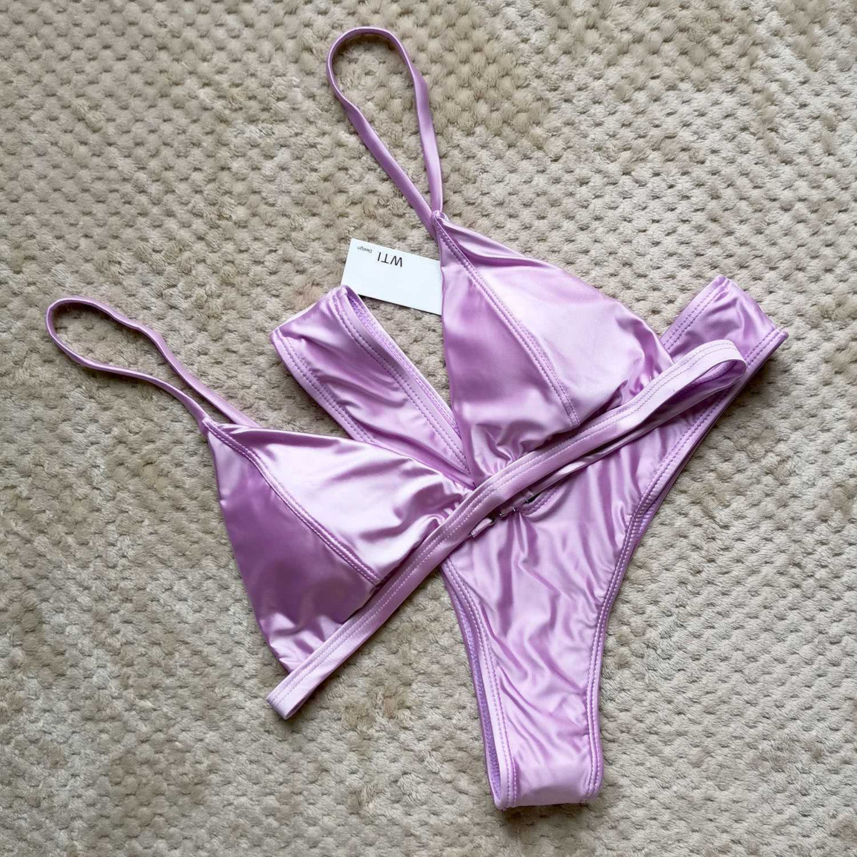 Classic Triangle High Cut Bikini Set - worthtryit.com