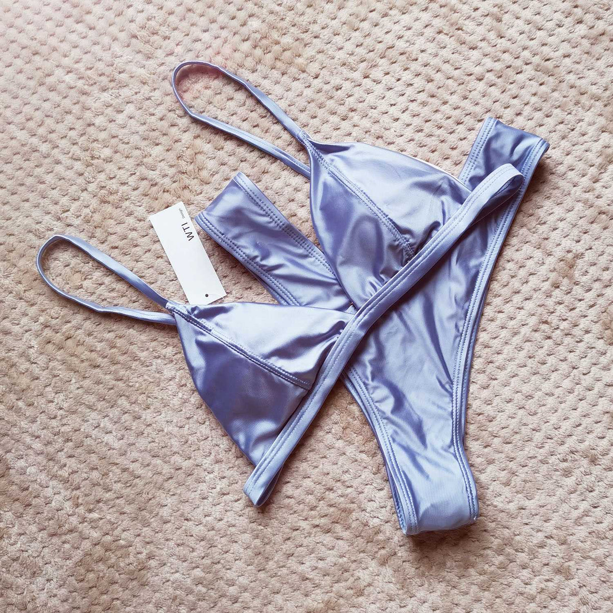 Classic Triangle High Cut Bikini Set - worthtryit.com