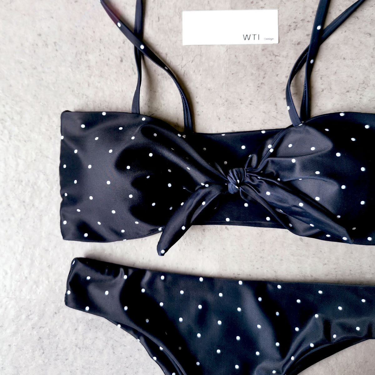 Cute Strappy Front Tie Bikini Swimsuit ZT20 - worthtryit.com