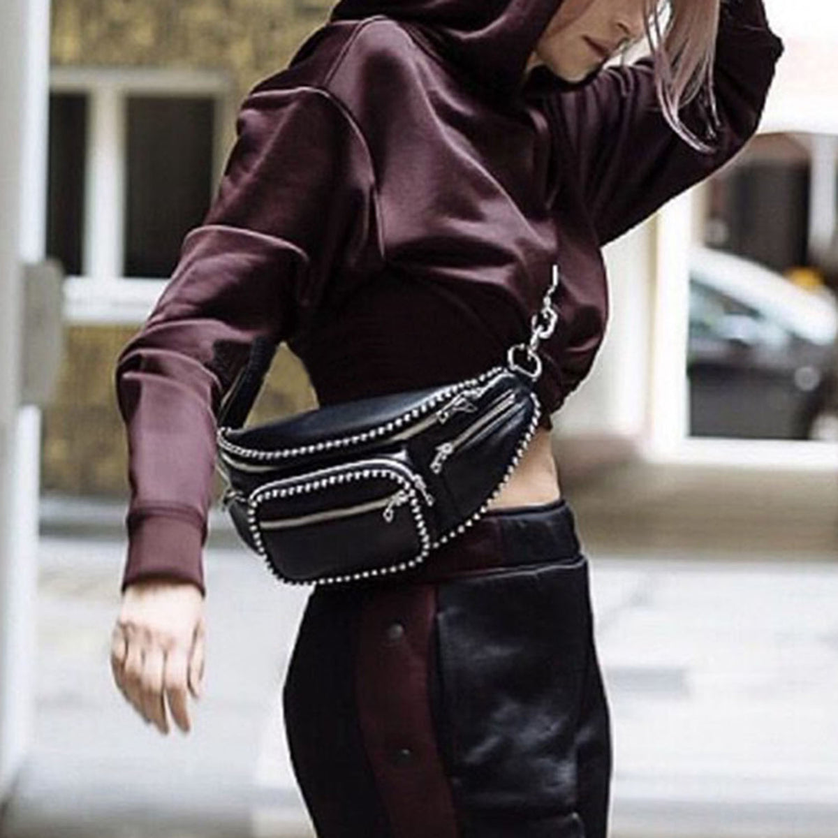 Faux Leather Fanny Pack - worthtryit.com