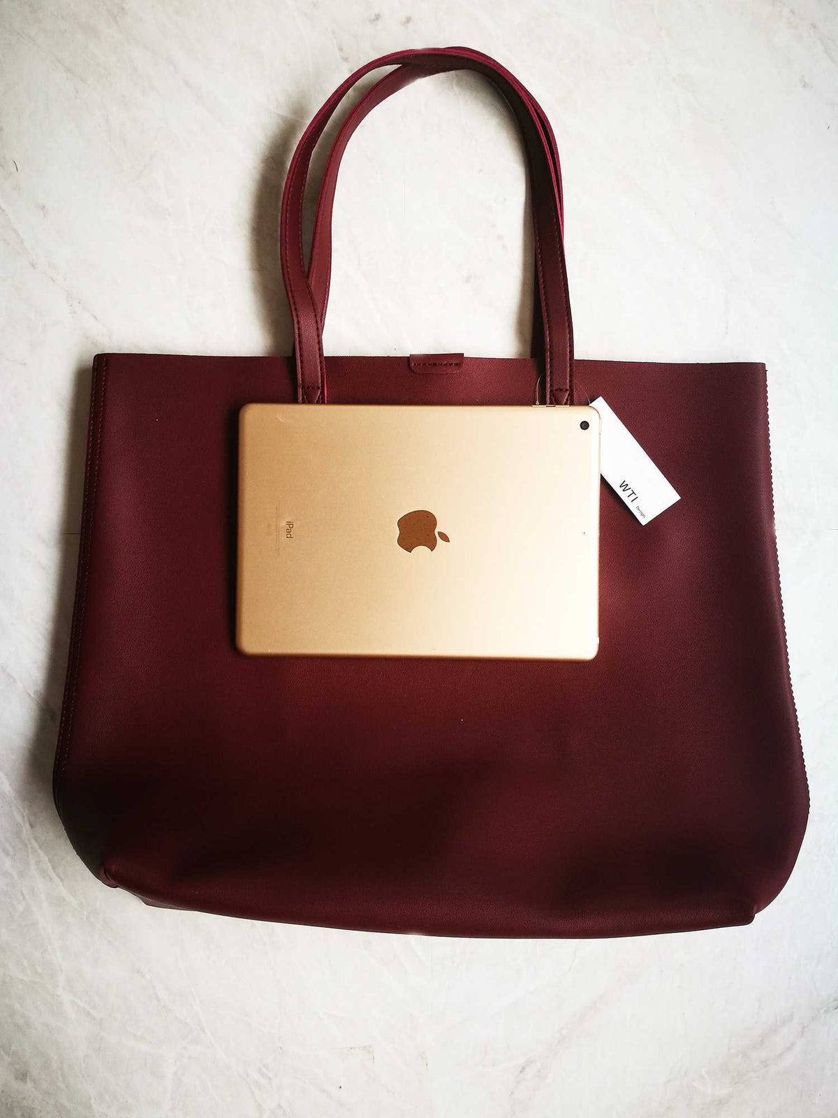 Oversized Tote Bag - Burnt Orange - worthtryit.com