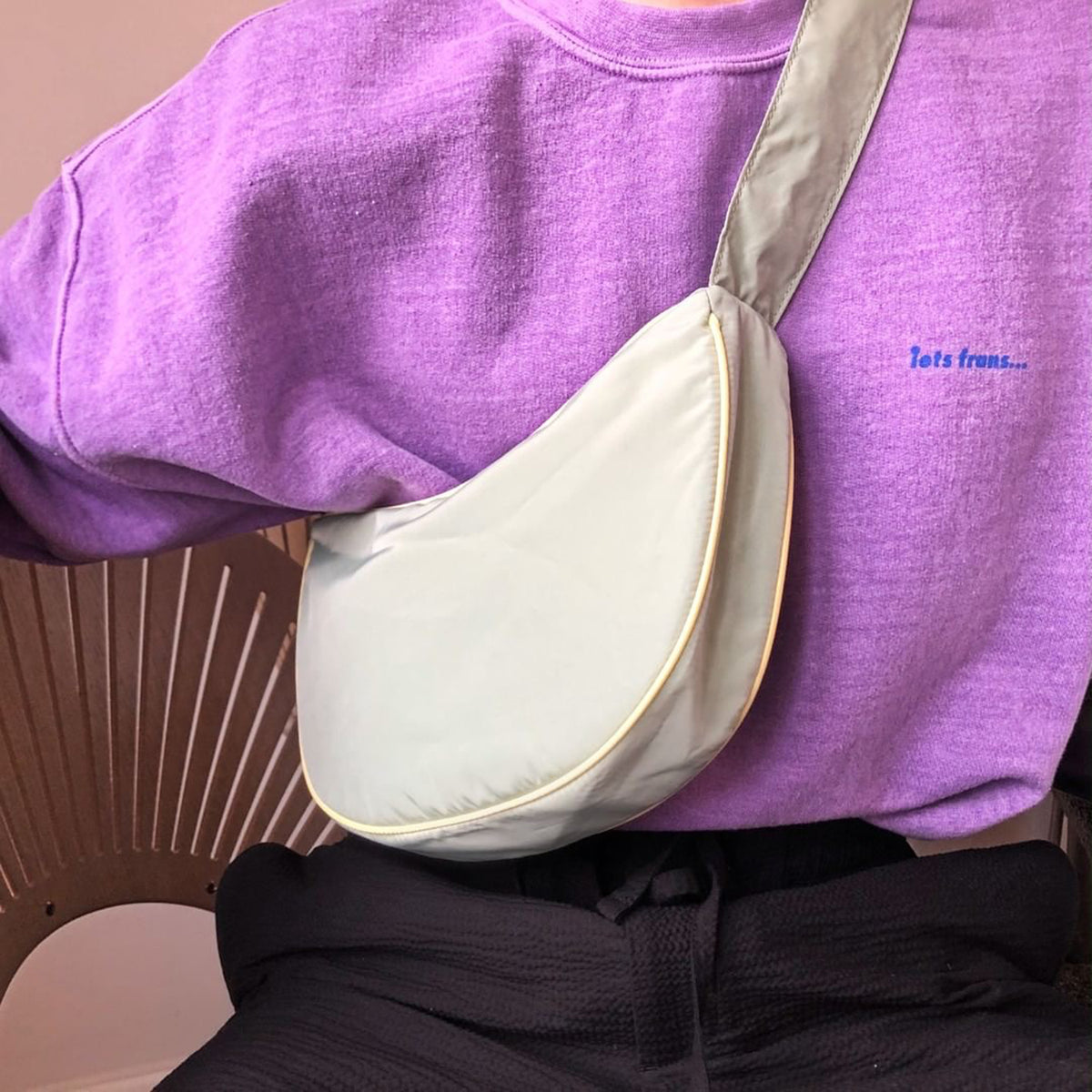 Nylon Hobo Shoulder Bag