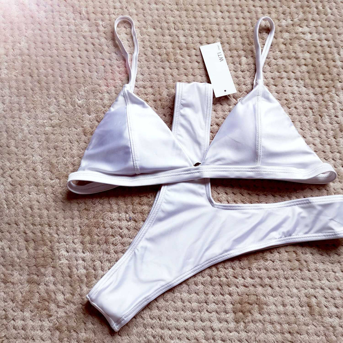 Classic Triangle High Cut Bikini Set - worthtryit.com