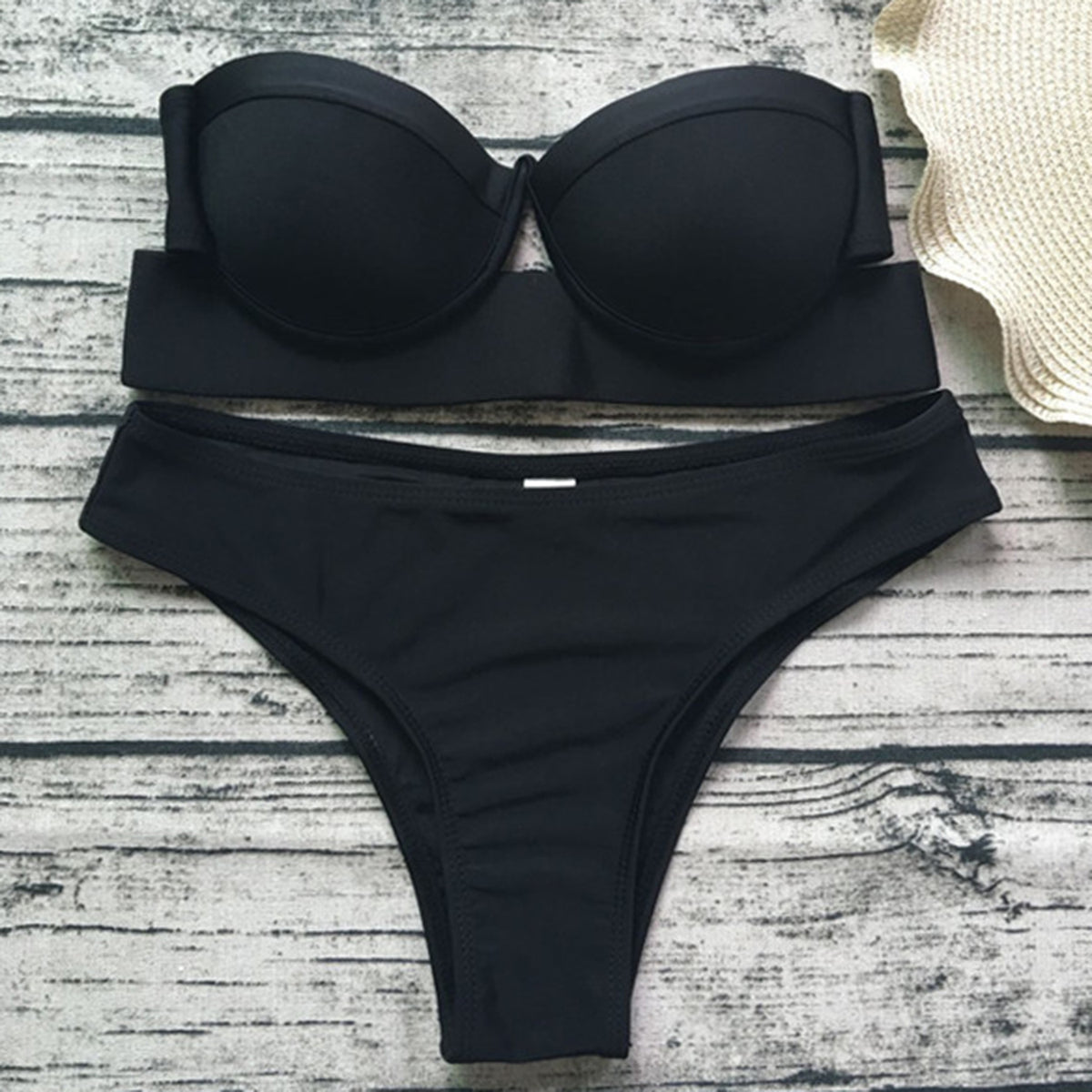 Black Underwear Bikini Set - worthtryit.com