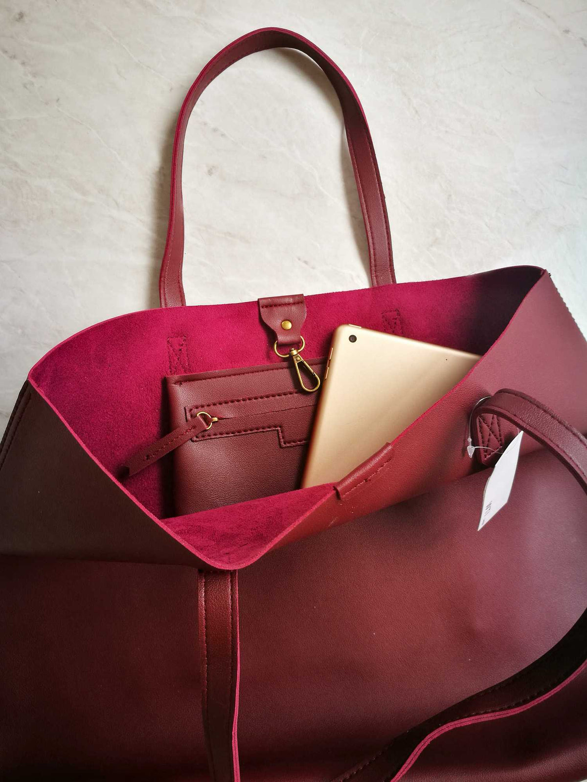 Oversized Tote Bag - Burnt Orange - worthtryit.com