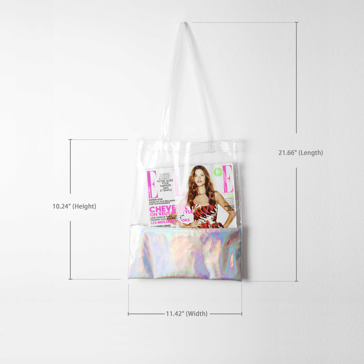 Laser Transparent Beach Tote Bag - worthtryit.com