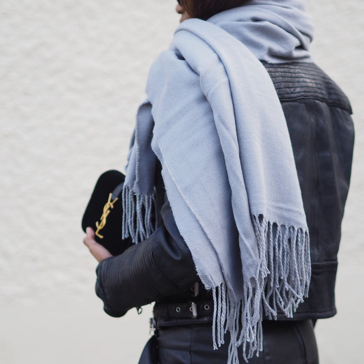 Solid Color Tassel Scarf - worthtryit.com