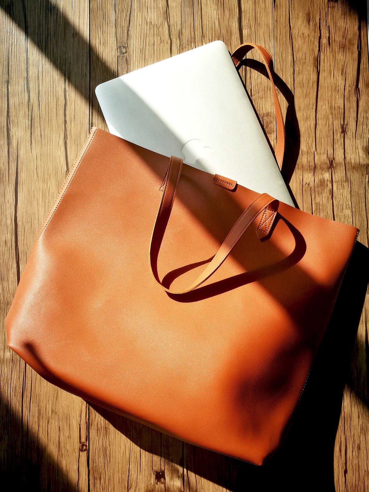 Oversized Tote Bag - Burnt Orange - worthtryit.com
