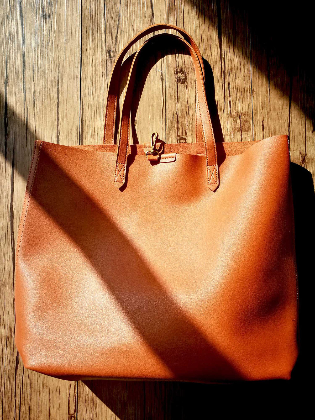 Oversized Tote Bag - Burnt Orange - worthtryit.com