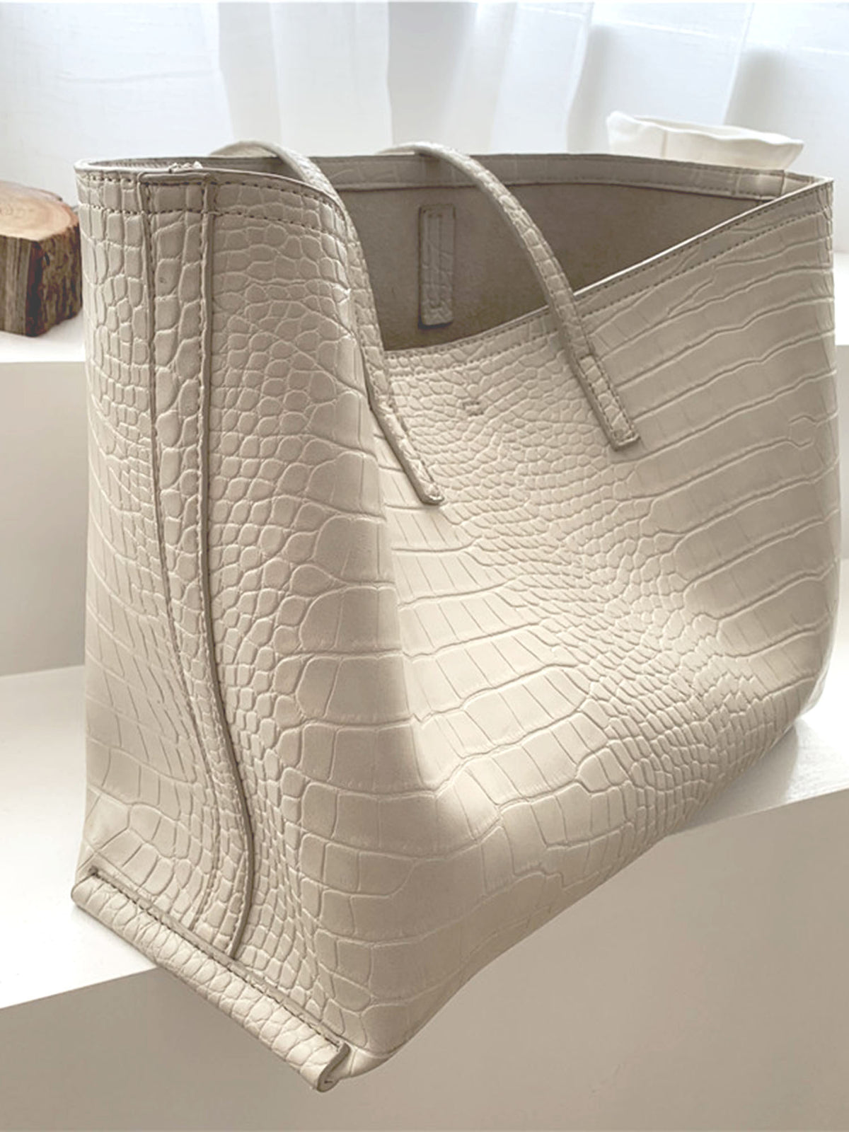 Crocodile PU Tote Bag