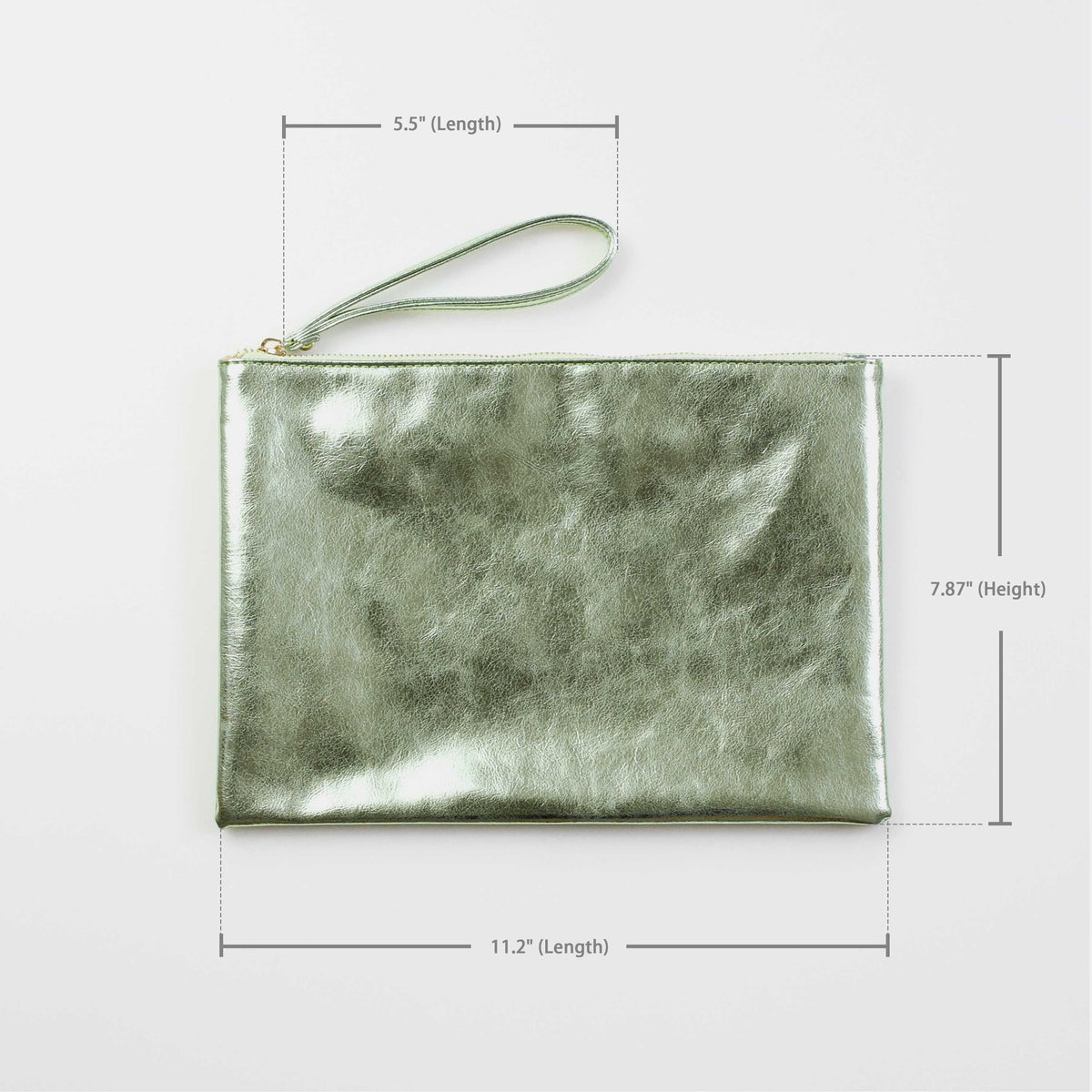 Metallic Wristlet Handbag Clutch Bag Purse 11.2"*7.78"-3 Colors - worthtryit.com